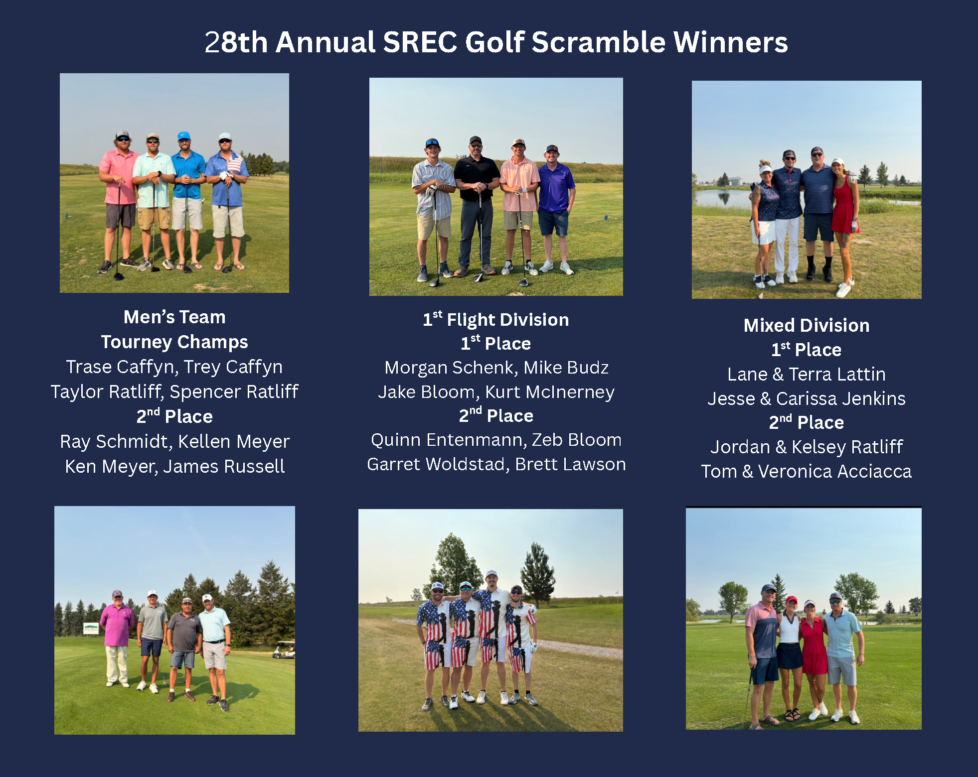 Golf Scramble Winners